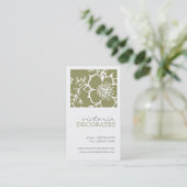 Carte de visite floral professionnel (Debout devant)