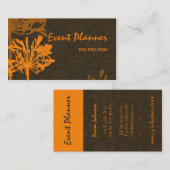 Carte de visite floral rétro (Devant / Derrière)