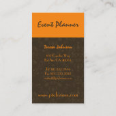 Carte de visite floral rétro (Dos)