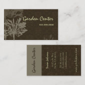 Carte de visite floral rétro (Devant / Derrière)