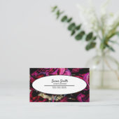 Carte De Visite Floral Roses rouges rouges (Debout devant)