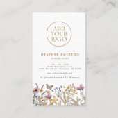 Carte de visite floral rustique (Devant)