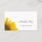 Carte de visite floral rustique de tournesol moder (Devant)