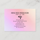 Carte De Visite *~* Floral Sèche-Cheveux Fleur Ombre Pastel AP6 (Dos)