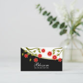 Carte De Visite Floral sensible (Debout devant)