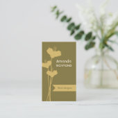 Carte de visite floral simplement élégant de (Debout devant)