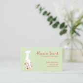 Carte De Visite Floral Spray Bouteille Maison Nettoyage Logo Affai (Debout devant)