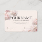 Carte De Visite Floral sucré (Dos)