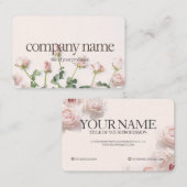 Carte De Visite Floral sucré (Devant / Derrière)