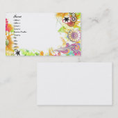 Carte De Visite Floral Super (Devant / Derrière)