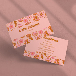 Carte de visite Floral Super rétro