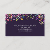 Carte De Visite Floral Triple Moon - Triple Goddess (Dos)