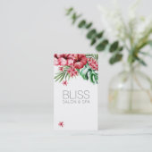 Carte De Visite Floral Tropical Beauté Salon Spa (Debout devant)