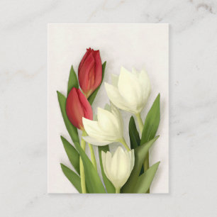 Carte de visite floral Tulip Spring