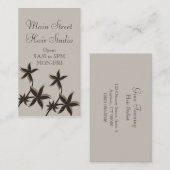 Carte de visite floral ultramoderne, Latte (Devant / Derrière)