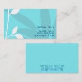 Carte De Visite Floral vi (Devant / Derrière)