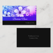 Carte de visite floral vibrant (Devant / Derrière)