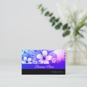 Carte de visite floral vibrant (Debout devant)