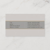 Carte de visite floral victorien (Dos)