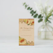 Carte de visite floral vintage (Debout devant)
