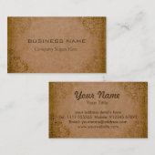 Carte De Visite Floral vintage (Devant / Derrière)