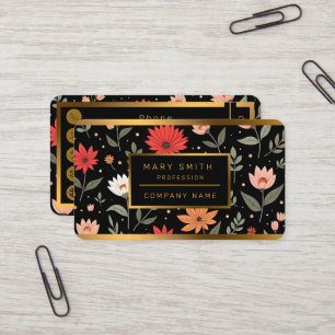 Carte De Visite Floral Vintage Belle Collection Moderne