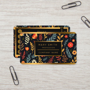 Carte De Visite Floral Vintage belle collection populaire