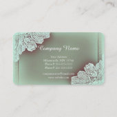 Carte de visite floral vintage élevé (Dos)