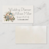 Carte De Visite Floral wedding planner (Devant / Derrière)