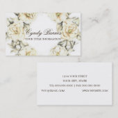 Carte de visite Floral Wreath (Devant / Derrière)