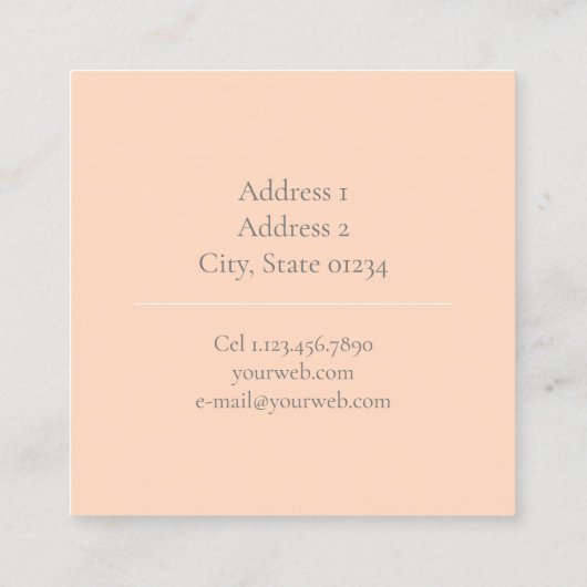 Carte de Visite - Florale (Dos)