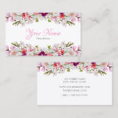 Carte de visite - Florale (Devant / Derrière)