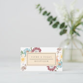Carte de visite florale (Debout devant)