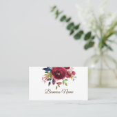 carte de visite florale boho, violet (Debout devant)