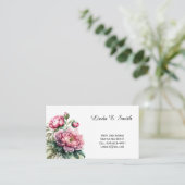 Carte de visite Florale Classique (Debout devant)