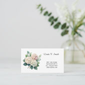 Carte de visite Florale Classique (Debout devant)