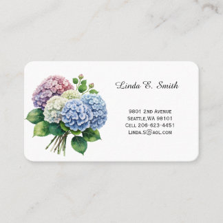 Carte de visite Florale Classique