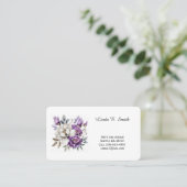 Carte de visite Florale Classique (Debout devant)