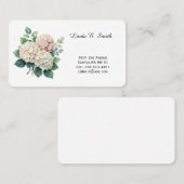 Carte de visite Florale Classique (Devant / Derrière)