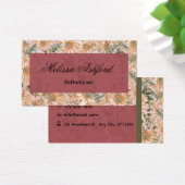 Carte de visite florale élégante (Bureau)