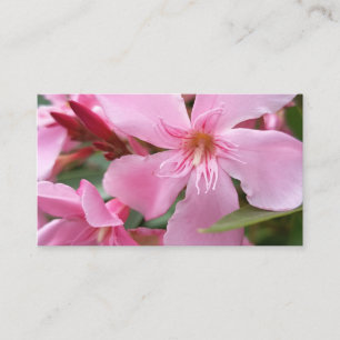 Carte de visite florale Fleur rose élégante Botani