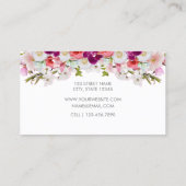 Carte de visite florale - II (Dos)