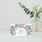 Carte De Visite Florales florales vibrantes Code QR (Debout devant)