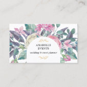 Carte De Visite Florales florales vibrantes Code QR (Devant)