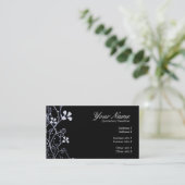 Carte de visite Florali noir blanc (Debout devant)