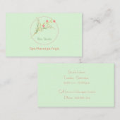 Carte De Visite Flore (Devant / Derrière)