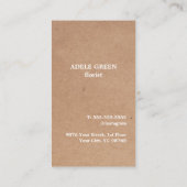 Carte De Visite Flore de dessin moderne simple (Dos)