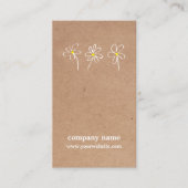 Carte De Visite Flore de dessin moderne simple (Devant)