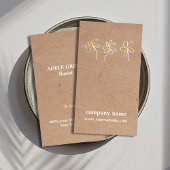 Carte De Visite Flore de dessin moderne simple