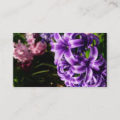 Carte De Visite Flore de printemps Blue Hyacinth II (Dos)